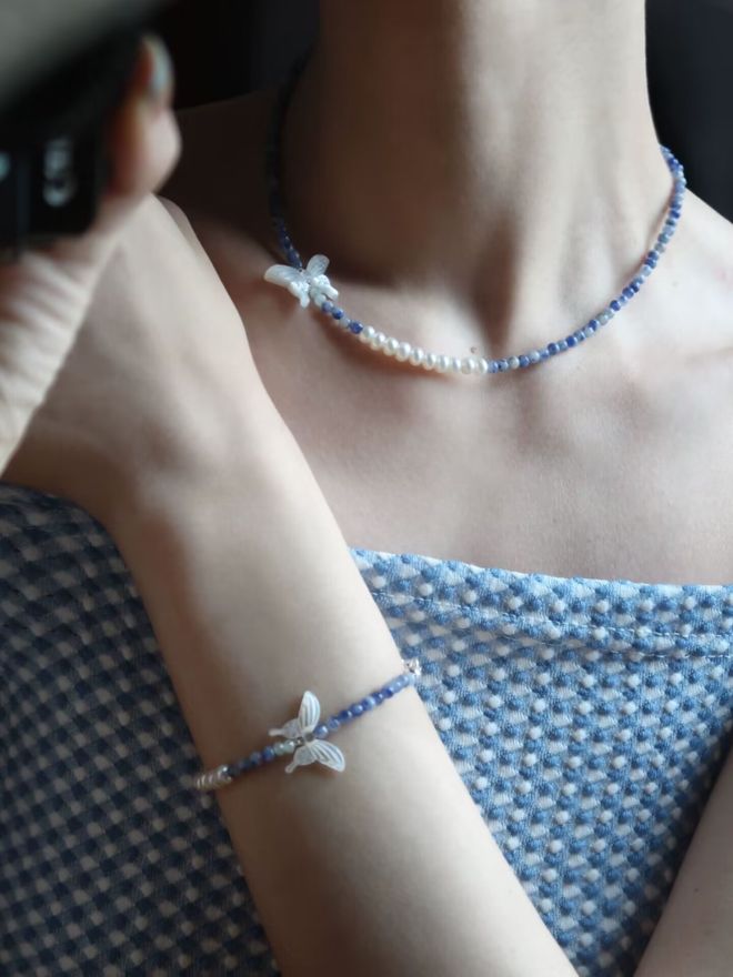 饰+项链戴出温柔高级感开元棋牌9款水彩色耳(图9)