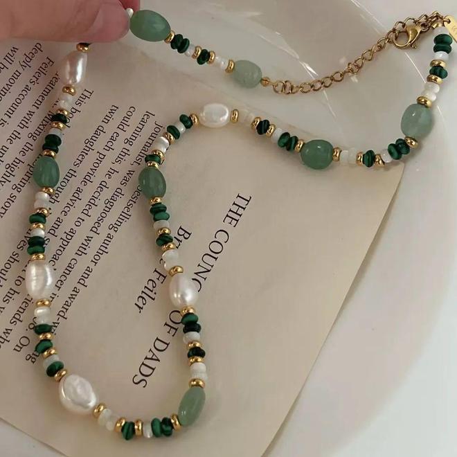 饰+项链戴出温柔高级感开元棋牌9款水彩色耳(图6)