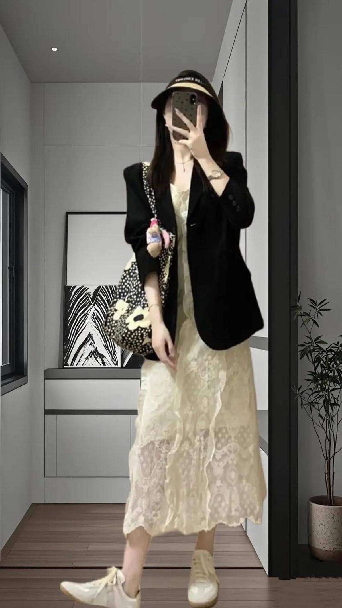 装甜酷交织气场超独特开元棋牌网站吊带搭西